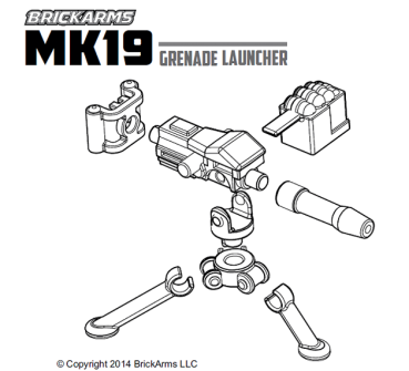 BrickArms MK19 Machine Gun