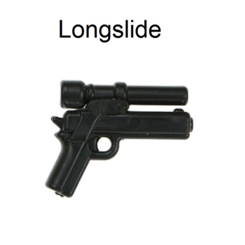 Brickarms Longslide Gun black for LEGO figures