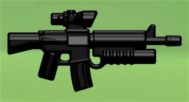 Brickarms M16-AGL Gun black for LEGO figures
