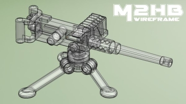 Custom BrickArms Waffe M2HB Machine Gun