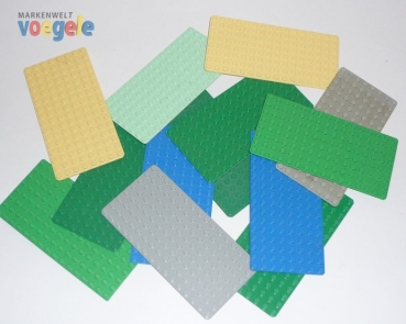 LEGO 5 plates in different colours 8 x 16 knopps