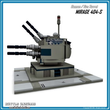 CUSTOM PDF building instructions MIRAGE 404S turret grey blackf or LEGO bricks