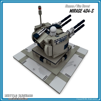 CUSTOM PDF building instructions MIRAGE 404S turret grey blackf or LEGO bricks