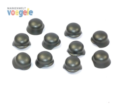 BrickArms Custom WWII soldiers helmets 10 peaces in gunmetal for LEGO® figures
