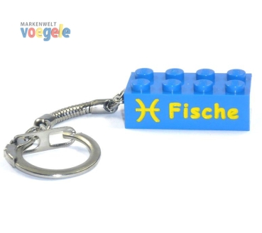 Custom keychain with the star sign Pisces of LEGO® parts!