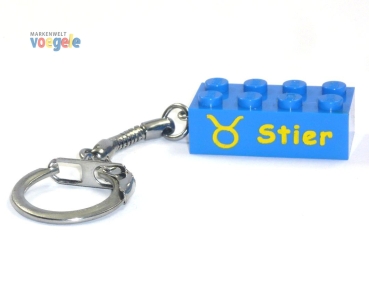 Custom keychain with the star sign Taurus of LEGO® parts!