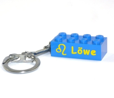 Custom keychain with the star sign Lion made of LEGO® parts!
