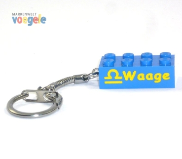 Custom keychain with the star sign scale made of LEGO® parts!