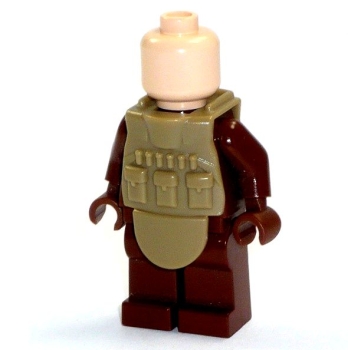 Minifig.cat Custom Weste L4s für LEGO® Figuren in der Farbe dark tan