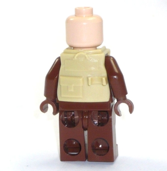 Minifig.cat Custom Weste L4s für LEGO® Figuren in der Farbe tan