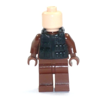 Minifig.cat Custom taktische Weste M08 für LEGO® Figuren in der Farbe schwarz