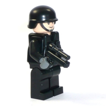 Custom Figure SWAT soldier with weapen and much Brickarms accessories made of LEGO bricks gun