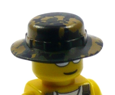 Custom Militär Boonie Hut camouflage grün für LEGO® Figuren hochwertig bedruckt