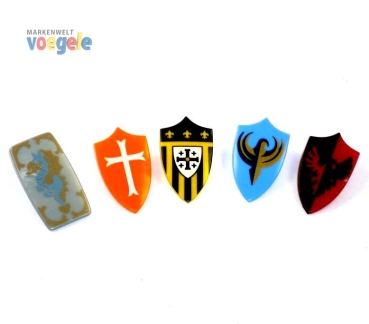 Custom BrickForge Accessories Set 5 Knights shields for LEGO ® figures