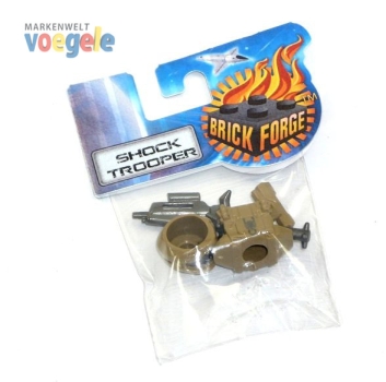 Custom Brick Forge Zubehör Set Shock Trooper dark tan für z.B. LEGO ® Figuren