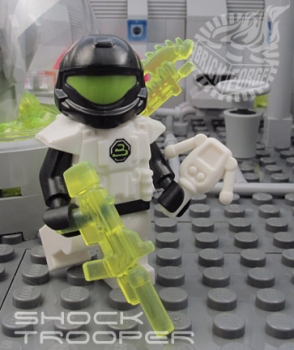 Custom Brick Forge Zubehör Set Shock Trooper weiß für z.B. LEGO ® Figuren