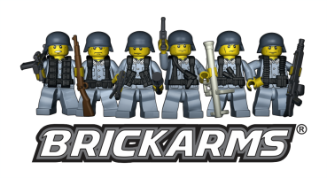 Brickarms Deutsche WW2 Weste Feldausrüstung Fallschirmjäger für LEGO® Figuren grau