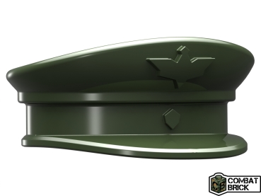 Combat Brick soldiers WW2 officer hat 5 peaces in green for LEGO® figures