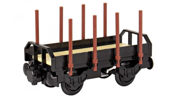 BlueBrixx Railroad Stake Wagon Short 68 parts