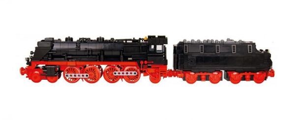 BlueBrixx Dampflokomotive mit Tender BR 08 aus 916 Teilen ohne Motor