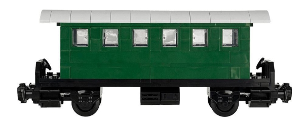 BlueBrixx Passenger car with shelter V2 5er Set with 1042 parts