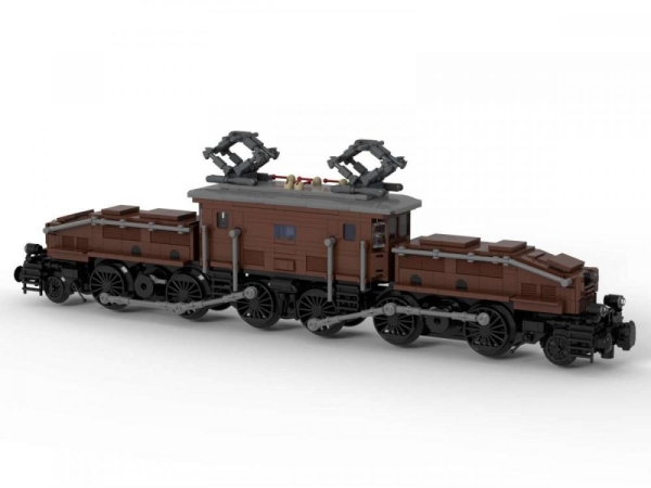 BlueBrixx Legendary locomotive: Krokodil in brown 1010 parts 102880