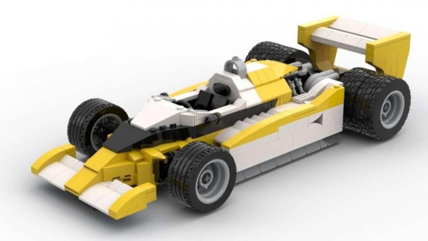BlueBrixx 1979 Turbo Formula Racer white/yellow 103393