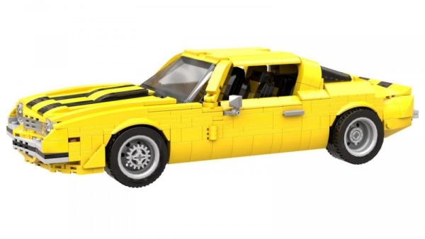 BlueBrixx Classic Yellow US Sports Coupe set 103905