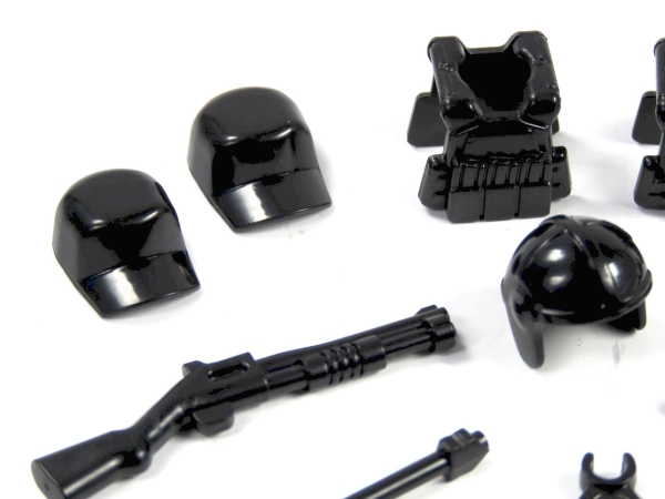 Set of armor caps and vests for LEGO figures 13 pieces