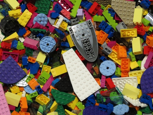 0,5 kg LEGO Stone ca. 300 parts New