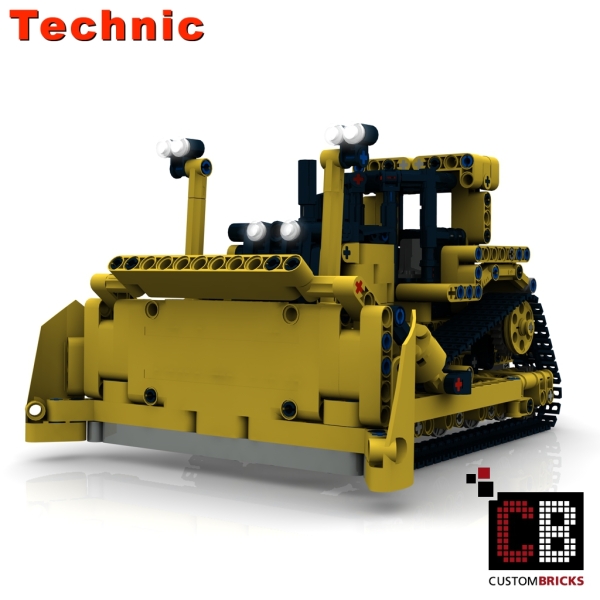 Custom Bulldozer - Minifigscale Bauanleitung