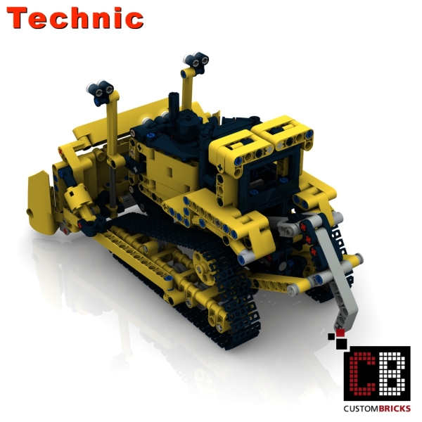 Custom Bulldozer - Minifigscale instruction