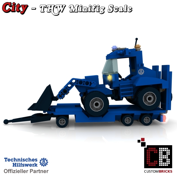 Custom THW Model instruction - Wheel Loader and trailer