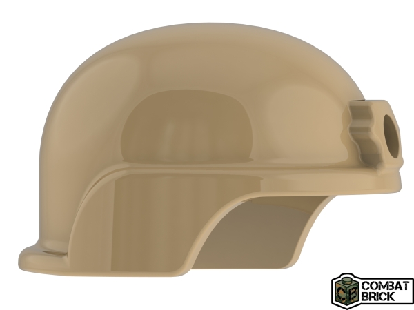 5 Combat Brick Custom Moderner Kampf Helm für LEGO® Figuren dark tan