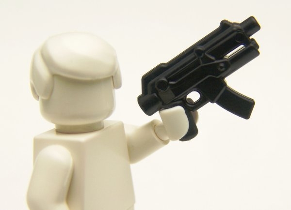 Brickarms Apoc SMG Gun waffe in schwarz für LEGO Figuren