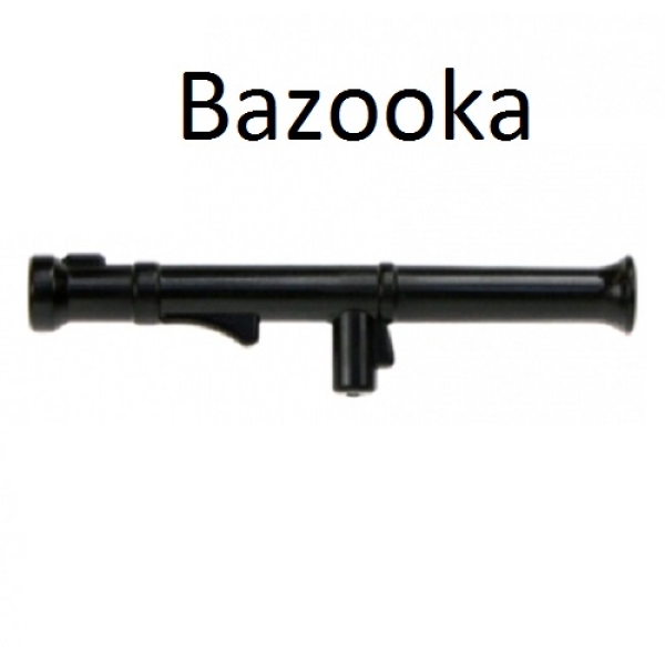 Brickarms Bazooka schwarz für LEGO Figuren