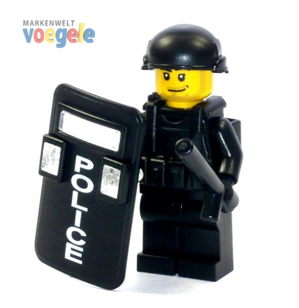 Custom Figure SWAT Police with weapen and much accessories made of LEGO bricks (Mini2.)