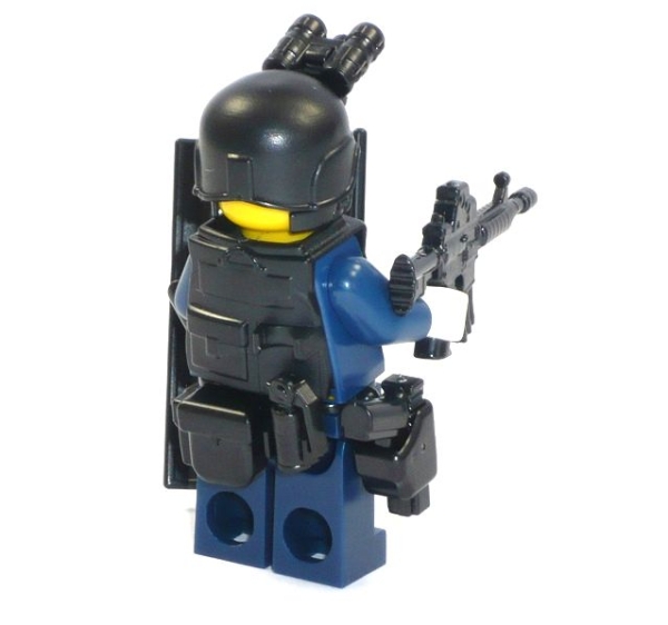 Custom Figure SWAT soldier made of LEGO bricks