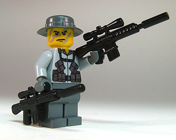 Brickarms M110 SASS Sniper Gun black for LEGO figures