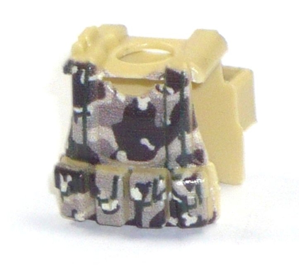 Sidan Toys Custom Camo Weste für LEGO® Figuren in der Farbe tan hochwertig bedruckt