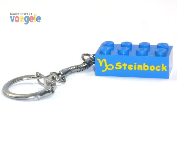 Custom keychain with the star sign Capricorn made of LEGO® parts!