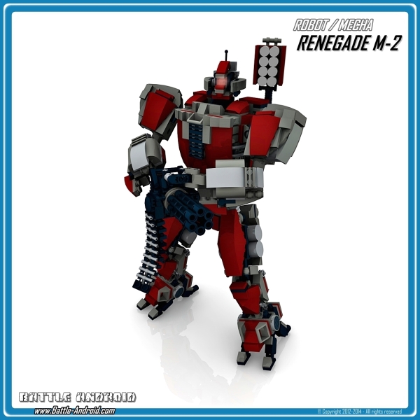 CUSTOM PDF building instructions RENEGADE red grey for LEGO bricks