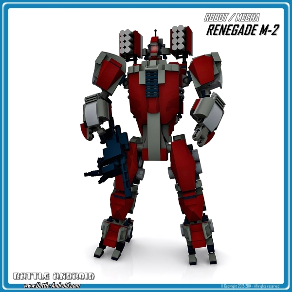 CUSTOM PDF building instructions RENEGADE red grey for LEGO bricks