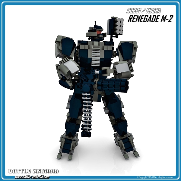 CUSTOM PDF Bauanleitung RENEGADE M2 schwarz grau für LEGO® Steinen