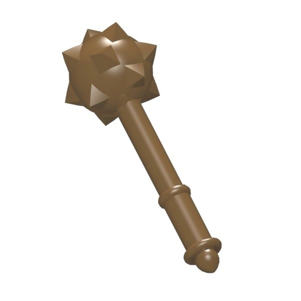 Custom BrickForge Spiked Mace bronze for LEGO ® figures